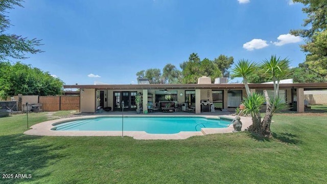 1298 E Buffalo St, Chandler, AZ 85225 - view of swimming pool with a patio