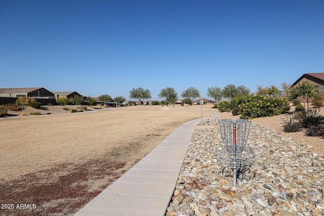 view of road with sidewalks