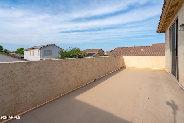 view of patio / terrace with a residential view