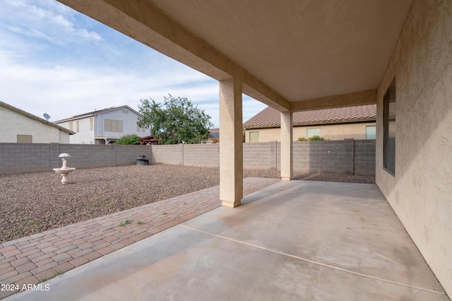 view of patio / terrace with a fenced backyard