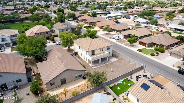 aerial view featuring a residential view
