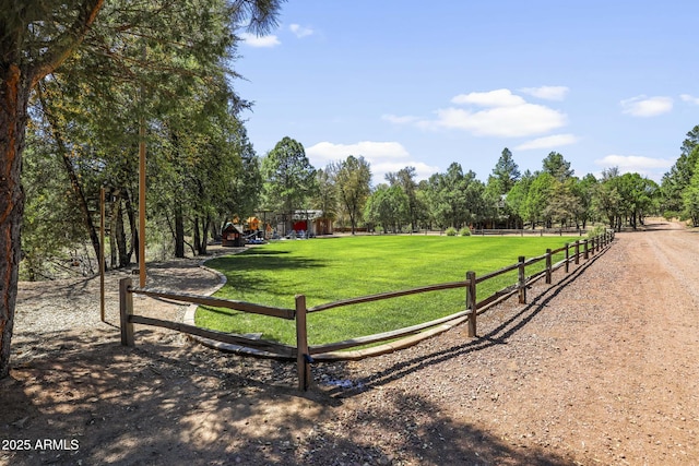 surrounding community featuring a lawn