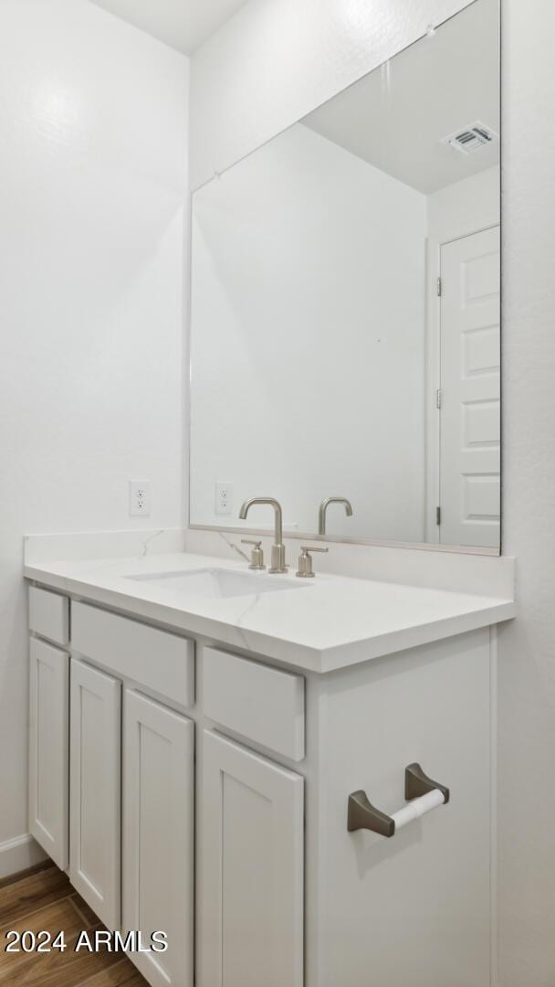 7384 W Buckhorn Trl, Peoria, AZ 85383 - bathroom with wood finished floors and vanity