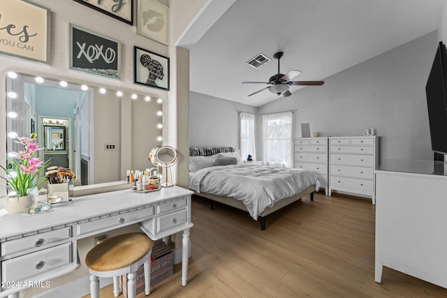 15912 W Central St, Surprise, AZ 85374 - bedroom with wood finished floors and vaulted ceiling