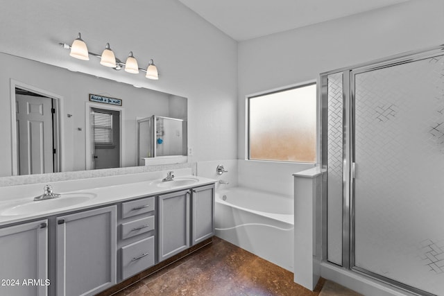 15912 W Central St, Surprise, AZ 85374 - full bath featuring a stall shower, double vanity, and a garden tub