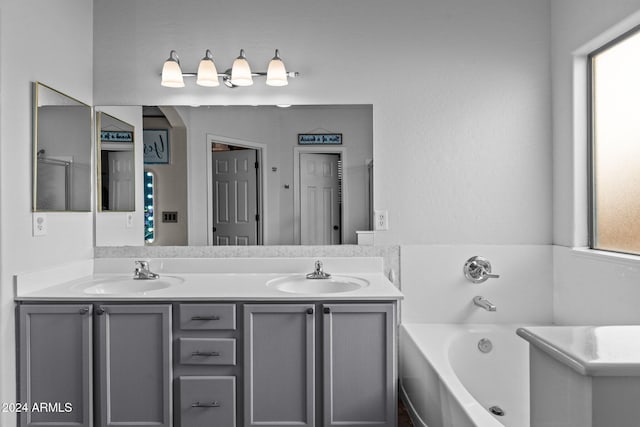 15912 W Central St, Surprise, AZ 85374 - bathroom featuring a bath and double vanity