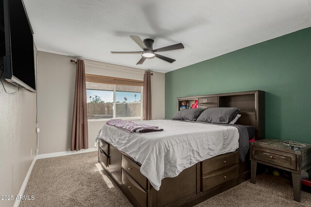 3061 W Betty Elyse Ln, Phoenix, AZ 85053 - bedroom with carpet floors and ceiling fan