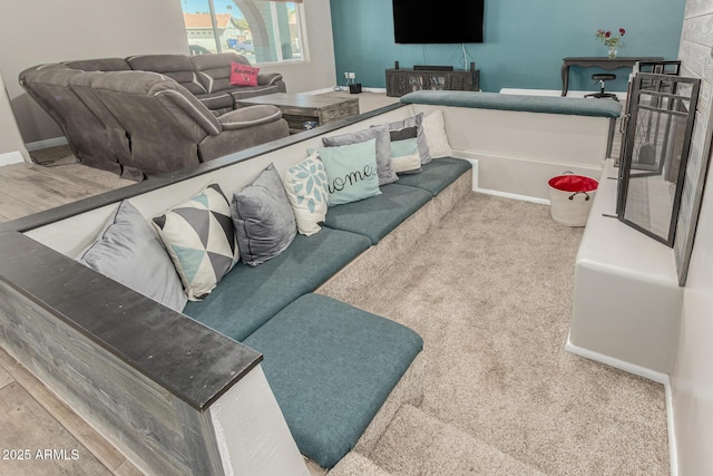3061 W Betty Elyse Ln, Phoenix, AZ 85053 - living room featuring carpet flooring and baseboards