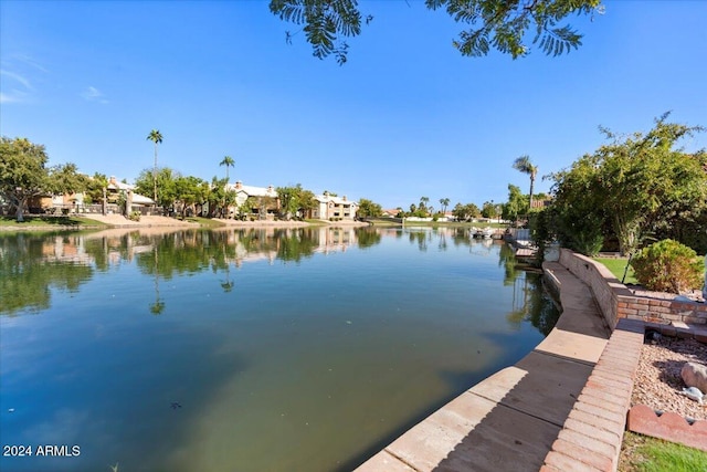 view of water feature