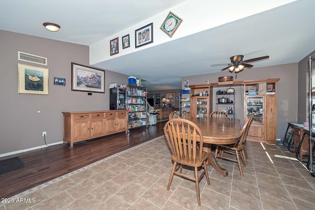 10806 W Adam Ave, Peoria, AZ 85373 - dining area featuring a ceiling fan and wood finished floors