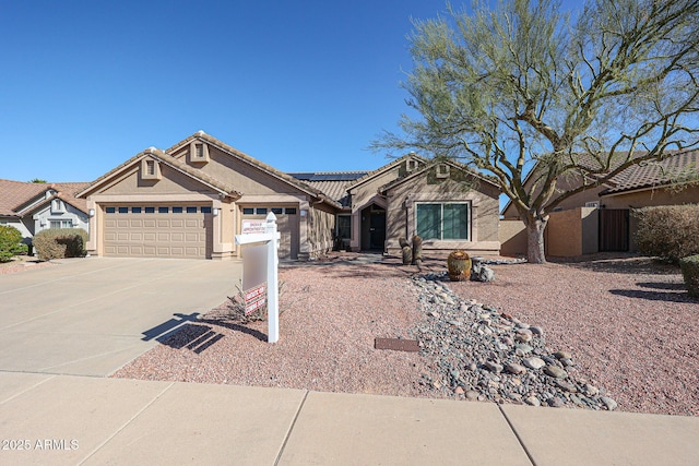 view of front of house featuring a garage