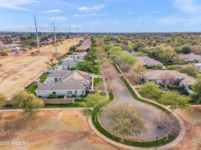 drone / aerial view featuring a residential view