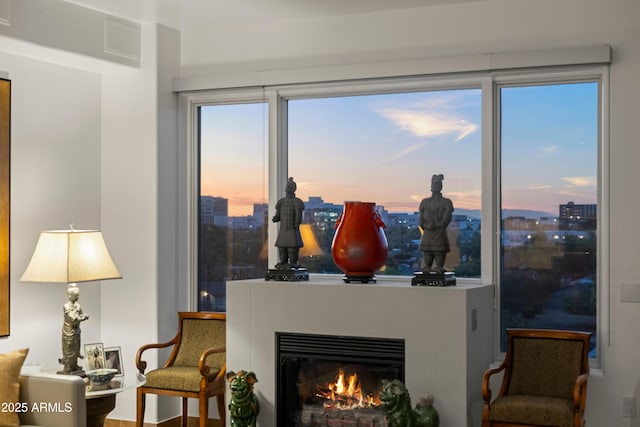 17 W Vernon Ave Unit 508, Phoenix, AZ 85003 - living area with a fireplace