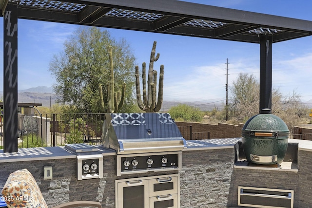 17245 E Desert Vista Trl, Rio Verde, AZ 85263 - view of patio with a mountain view