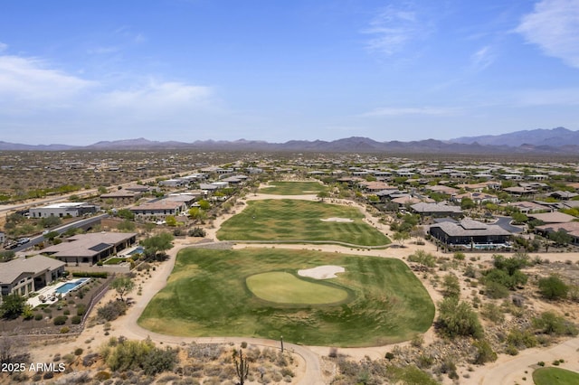 17245 E Desert Vista Trl, Rio Verde, AZ 85263 - aerial view of residential area featuring mountains and a local golf course