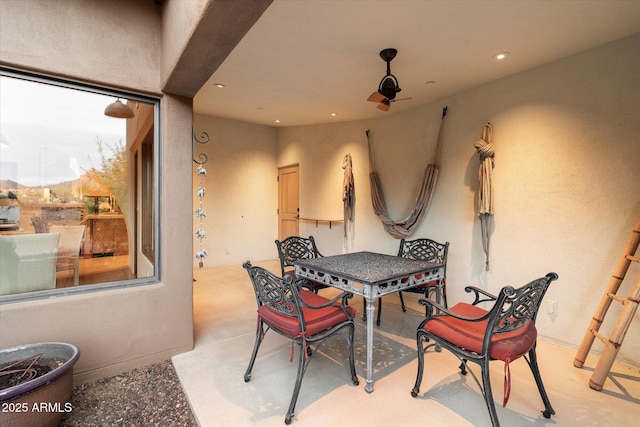 view of dining area