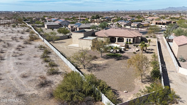 aerial view featuring a mountain view