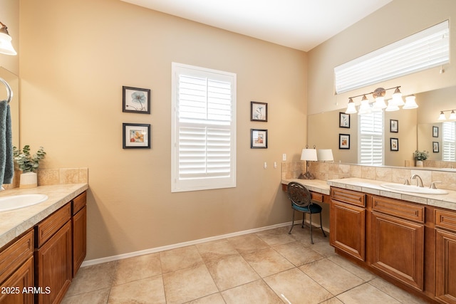 13050 W Pinnacle Vista Dr, Peoria, AZ 85383 - bathroom featuring tile patterned flooring and vanity