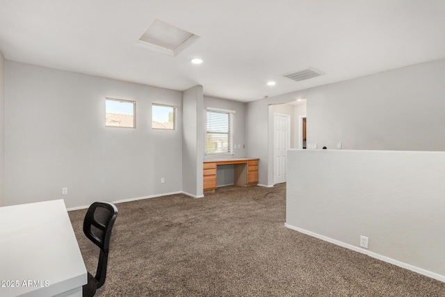 9350 W Williams St, Tolleson, AZ 85353 - unfurnished office featuring dark colored carpet, recessed lighting, and attic access