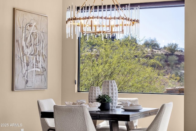 dining room featuring plenty of natural light