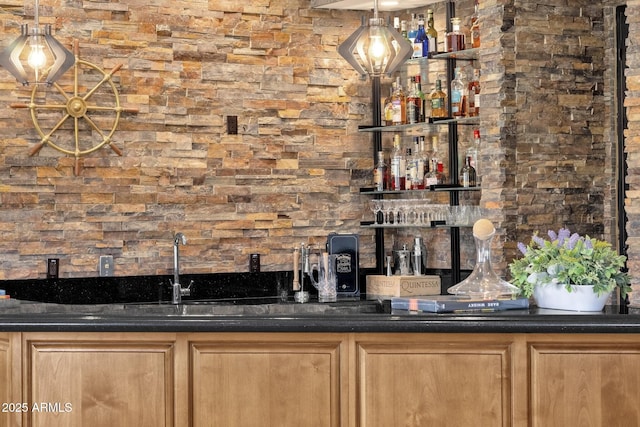 bar with wet bar