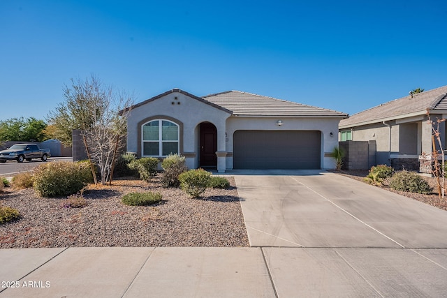 view of front of house featuring a garage