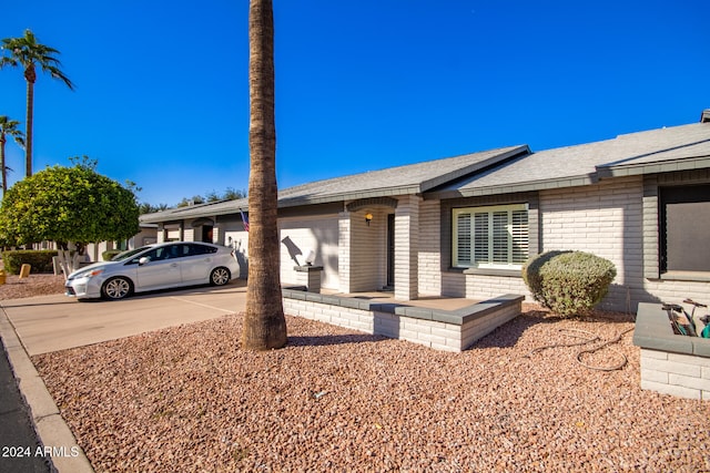 view of ranch-style home