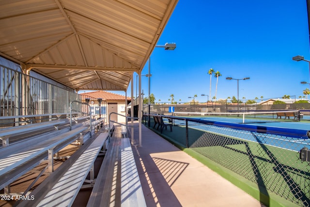 view of tennis court