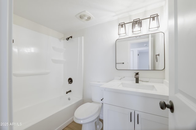 948 S Alma School Rd Unit 1, Mesa, AZ 85210 - full bathroom with vanity, shower / bathtub combination, and wood finished floors