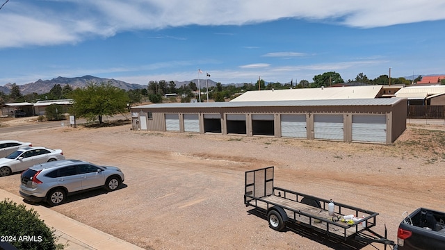 exterior space with a mountain view