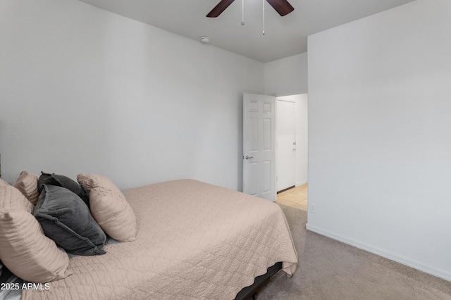 26032 W Quail Ave, Buckeye, AZ 85396 - bedroom with light carpet and ceiling fan