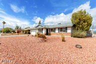 single story home with an attached garage