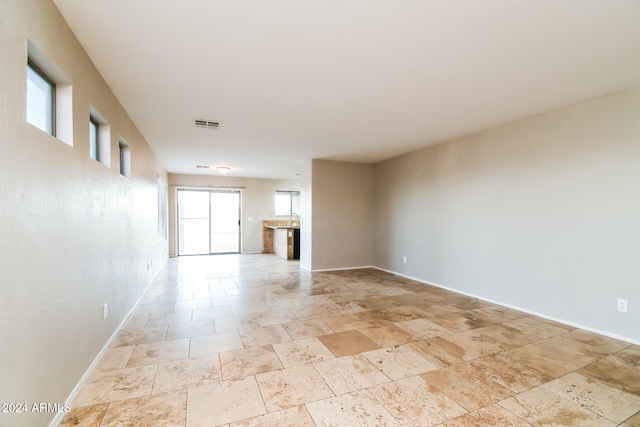 view of unfurnished living room