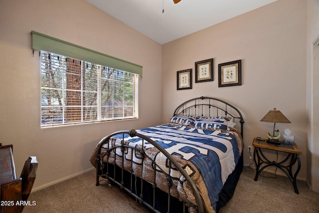 3123 S Indian Paint Ln, Pinetop, AZ 85935 - carpeted bedroom with baseboards and a ceiling fan