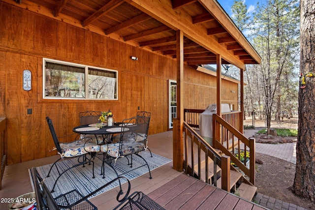 3123 S Indian Paint Ln, Pinetop, AZ 85935 - deck with outdoor dining area