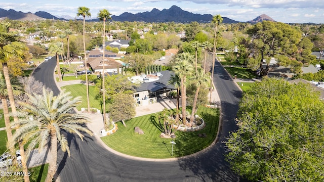 345 W Gardenia Dr, Phoenix, AZ 85021 - birds eye view of property featuring a residential view and a mountain view