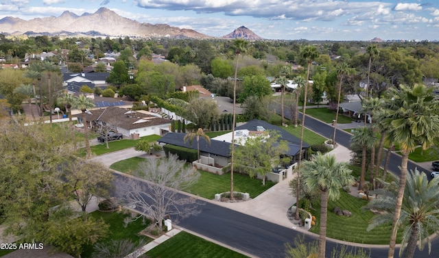 345 W Gardenia Dr, Phoenix, AZ 85021 - birds eye view of property featuring a residential view and a mountain view