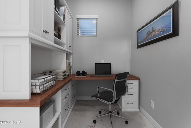 22837 E Silver Creek Ln, Queen Creek, AZ 85142 - home office with marble finish floor and baseboards