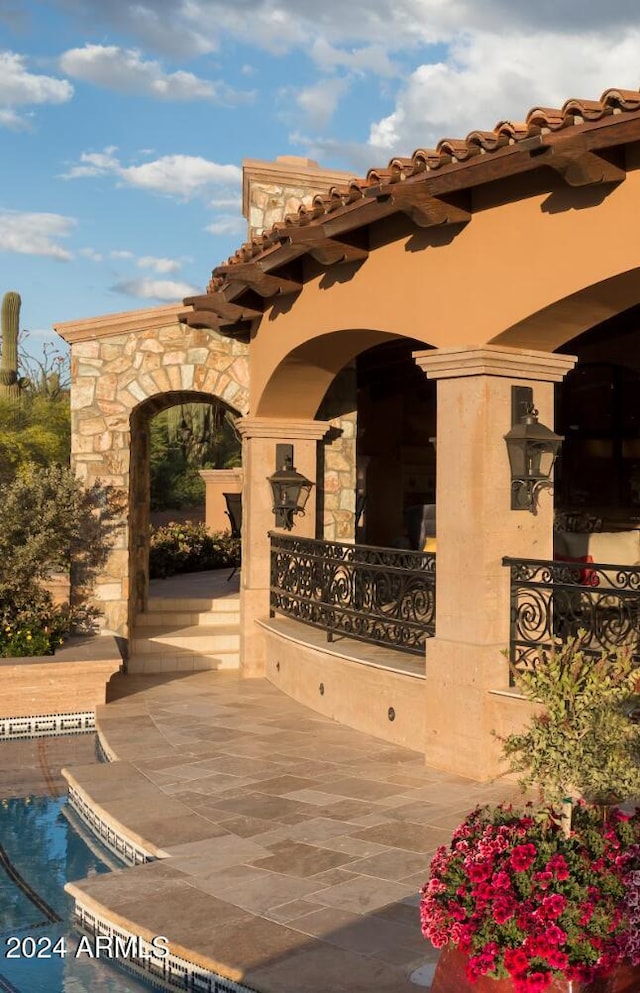 9808 E Honey Mesquite Dr, Scottsdale, AZ 85262 - view of patio