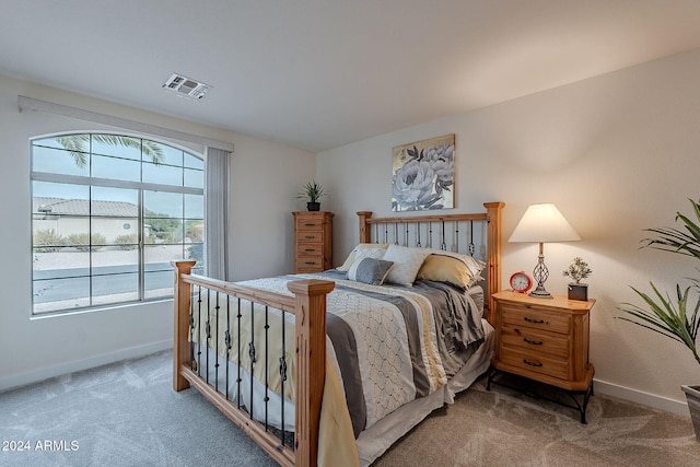 bedroom with carpet flooring