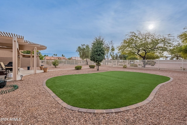 view of yard featuring a patio