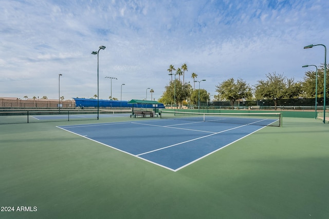 view of sport court with basketball court