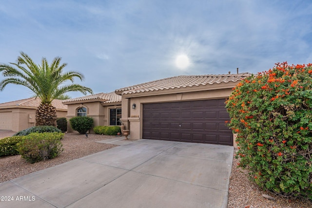 view of front of home featuring a garage