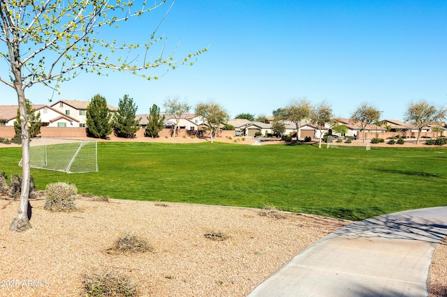 view of property's community with a residential view