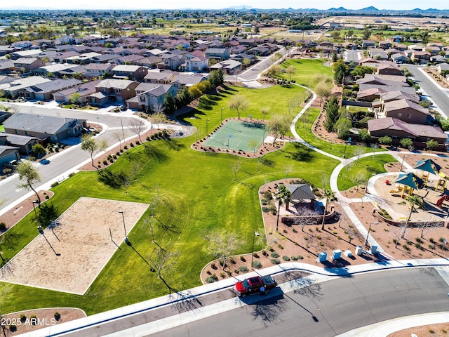 bird's eye view featuring a residential view