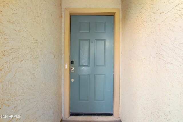 view of entrance to property