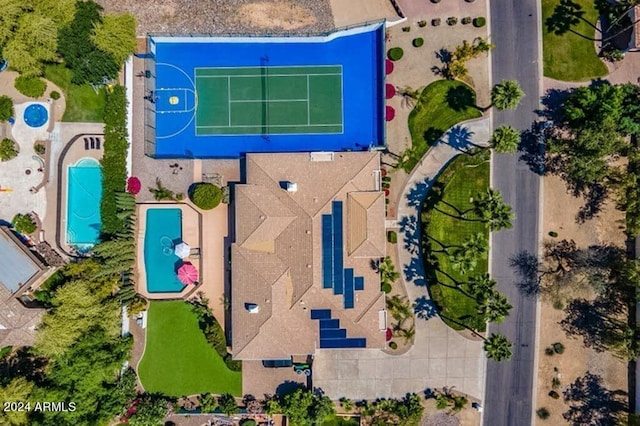 birds eye view of property