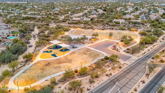 birds eye view of property featuring a residential view