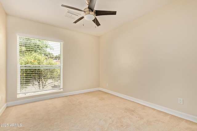 6102 E Aster Dr, Scottsdale, AZ 85254 - carpeted spare room featuring baseboards and ceiling fan