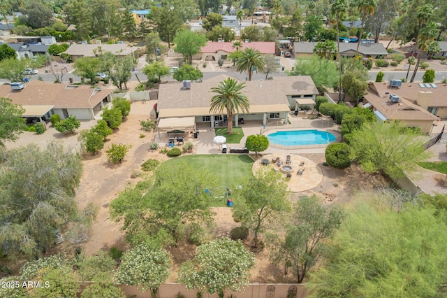 6102 E Aster Dr, Scottsdale, AZ 85254 - aerial perspective of suburban area featuring a pool area